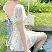 Load image into Gallery viewer, Swimsuit Women One Piece Beach Suit Female Swim Swimwear Plus Size Beachwear Japanese Korean With Skirt Backless Sexy Bubble