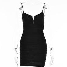 Load image into Gallery viewer, Swimwear Cover Up Women Long Dress Plus Size Beach Summer Clothing Sexy Neck Cut Skirt 2022 New Backless Pleated Print Polyester