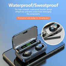 Load image into Gallery viewer, TWS Bluetooth 5.0 Earphones 2200mAh Charging Box Wireless Headphone 9D Stereo Sports Waterproof Earbuds Headsets With Microphone