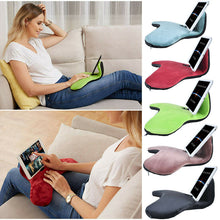 Load image into Gallery viewer, Tablet Stand Pillow Book Reader Holder Reading Rest Lap Cushion For iPad Phone 2020 New Multi-angle soft phone pillow