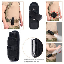 Load image into Gallery viewer, Tactical 360 Degrees Rotatable Flashlight Pouch Holster Torch Case for Belt Torch Cover Hunting Lighting Accessory Survival Kits