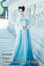 Load image into Gallery viewer, Tang Dynasty Ancient Costume Hanfu Dress Women Folk Dance Clothing Chinese Traditional Fairy Princess Dresses Stage Performance