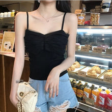 Load image into Gallery viewer, Tank Tops Women Summer Girls Lace Sweet Crop Tops Sexy Hot Erotic Breathable Spaghetti Strap Tank Tops Solf Womens Clothing