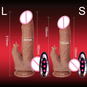 Telescopic Sexy Toys Thrusting Dildo Vibrators for Women Realistic Dildos Female Masturbators Toy Heating Penis With Suction Cup