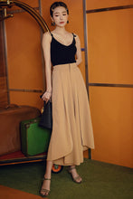 Load image into Gallery viewer, Thailand Beach Holiday Casual Pants Women Summer High waist split Loose wide-legged Trousers Female Autumn Long pants