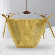 Load image into Gallery viewer, The Most Popular Sexy Women's Panties Thongs  In The Bottom Waist Thong Hollow Briefs Love Transparent Ultra-thin