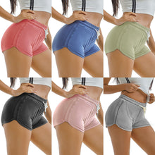 Load image into Gallery viewer, The new European beauty high stretch yoga shorts sports running fitness casual shorts were thin