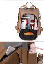 Load image into Gallery viewer, The new backpack trendy fashion simple female bag hit color one-shoulder handbag