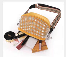 Load image into Gallery viewer, The new shiny rhinestone trend fashion simple western style one-shoulder diagonal bag