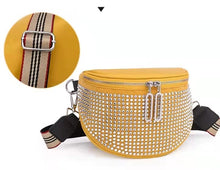 Load image into Gallery viewer, The new shiny rhinestone trend fashion simple western style one-shoulder diagonal bag