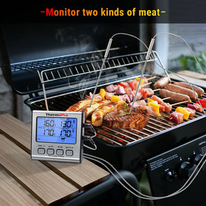 ThermoPro TP17 Digital Kitchen Thermometer For Oven Meat Thermometer With Timer