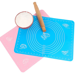 Thicken Silicone Kneading Dough Mat Scale Non-Stick Kitchen Baking Tool Cake Board Large Soft High Temperature Rolling Dough Pad