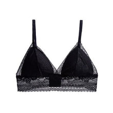 Load image into Gallery viewer, Thin French Style Padded Lace Bralette Wireless Sexy Women Lingerie Soft Bra Seamless Deep V Cup New Bras Female Underwear