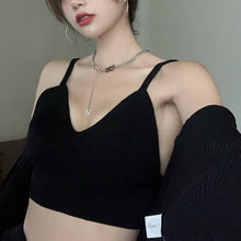 Load image into Gallery viewer, Three Piece Set Knitted Cardigan Women 2021 Long Sleeves &amp; High-Waist Shorts &amp; Camisole Crop Top Female Fashion Ensembles Femme