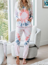 Load image into Gallery viewer, Tie Dye Tracksuit Women Two Piece Set Spring Autumn Clothes 3D Printed Hooded Sweatshirt and Pants Suit Lounge Wear Women&#39;s Sets