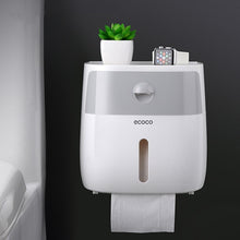 Load image into Gallery viewer, Toilet Paper Holder Waterproof Wall Mounted for Toilet Paper Tray Roll Paper Tube Storage Box Tray Tissue Box Shelf Bathroom