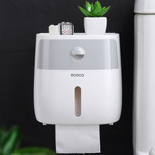 Load image into Gallery viewer, Toilet Paper Holder Waterproof Wall Mounted for Toilet Paper Tray Roll Paper Tube Storage Box Tray Tissue Box Shelf Bathroom