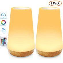 Load image into Gallery viewer, Touch Lamp LED Table Lamp Bedside Lamp RGB Table Lamp Bedroom Lamp with Touch Sensor Portable Desk Lamp RGB Light for Kids Gifts