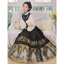 Load image into Gallery viewer, Traditional Chinese Women Horse Skirt Hanfu Suit Spring Autumn New Cosplay Dressing Satin Novelty Stage Performance Clothing