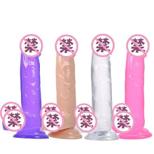 Load image into Gallery viewer, Transparent Crystal Imitation Penis Adult Female Masturbation Products Suction Cup Dildo  Silicone Dildo  Sex Toys for Women