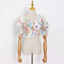 Load image into Gallery viewer, Two Piece Set Women Crop Tops Blouse+High Waist Maxi Skirt