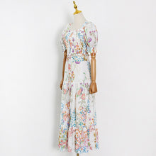 Load image into Gallery viewer, Two Piece Set Women Crop Tops Blouse+High Waist Maxi Skirt