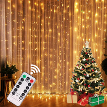Load image into Gallery viewer, USB Festoon String Light Fairy Garland Curtain Light Christmas Light Christmas Decor For Home Holiday Decorative New Year Lamp