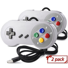 Load image into Gallery viewer, USB Controller Gamepad 2pcs Super Game Controller SNES USB Classic Gamepad Game joystick for raspberry pi