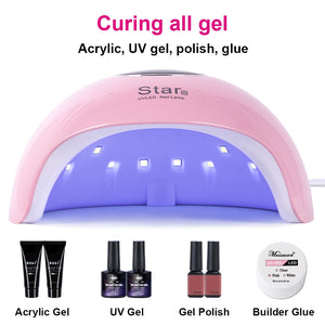 UV Lamp For Manicure LED Nail Dryer Lamp Sun Light Curing All Gel Polish Drying UV Gel USB Smart Timing Nail Art Tools LASTAR6-1