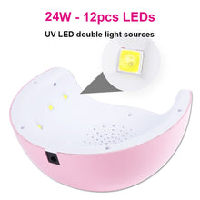 Load image into Gallery viewer, UV Lamp For Manicure LED Nail Dryer Lamp Sun Light Curing All Gel Polish Drying UV Gel USB Smart Timing Nail Art Tools LASTAR6-1