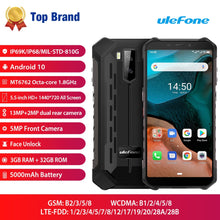 Load image into Gallery viewer, Ulefone Armor X5  Android 10 Rugged Waterproof  Smartphone IP68 MT6762 Cell Phone 3GB 32GB Octa core NFC  4G LTE Mobile Phone