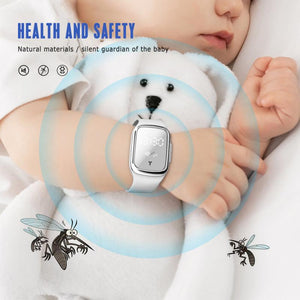 Ultrasonic Natural Mosquito Repellent Bracelet Waterproof Pest Insect Bugs Anti Mosquito Insect Bracelet Ultrasound Outdoor Kids