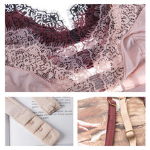 Load image into Gallery viewer, Underwear Set Woman Lace Patchwork Sexy Female Bra And Panty Set Push Up Thin Soft Bralette Tops And Panties Girls Lingerie Set
