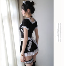 Load image into Gallery viewer, Uniform Seduction Sexy Lingerie Female Coquettish Maid Transparent Uniform Seduction Seduction Nightclub Passion Products Set