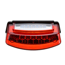 Load image into Gallery viewer, Universal 1pc 12V 21 LED Motorcycle White License Plate Light Red Tail Rear Lights Brake Stop Lamp 3 Wire