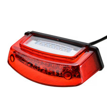 Load image into Gallery viewer, Universal 1pc 12V 21 LED Motorcycle White License Plate Light Red Tail Rear Lights Brake Stop Lamp 3 Wire