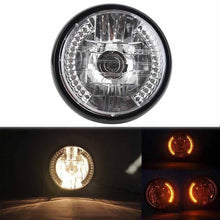 Load image into Gallery viewer, Universal 7Inch Motorcycle Headlight 12V LED Turn Signal Light Yellow light For Motorcycle modification