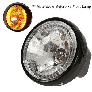 Universal 7Inch Motorcycle Headlight 12V LED Turn Signal Light Yellow light For Motorcycle modification