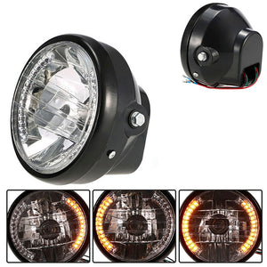 Universal 7Inch Motorcycle Headlight 12V LED Turn Signal Light Yellow light For Motorcycle modification