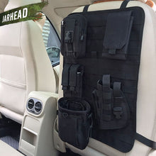 Load image into Gallery viewer, Universal Tactical MOLLE Car Seat Back Organizer military MOLLE Panel Vehicle Seat Cover Protector Kit Mat Black