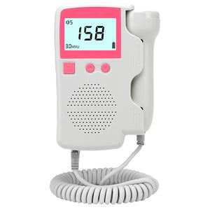 Upgraded 3.0MHz Doppler Fetal Heart rate Monitor Home Pregnancy Baby Fetal Sound Heart Rate Detector LCD Display No Radiation