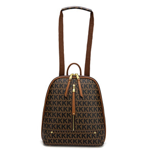 Urban Backpack Bag for Women Fashion Girl Bags Leather Backpacks Luxury Designer Aesthetic Printing Word Bagpack Cute Travelbags