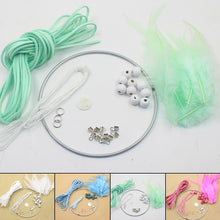 Load image into Gallery viewer, Useful DIY Crochet Feather Dream Catcher Kit Hanging Decoration Wall Ornament UK