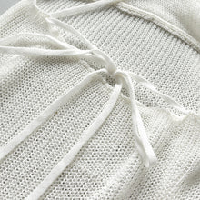 Load image into Gallery viewer, Vacation Knitted Beach Maxi Dress Women Summer 2021 Elegant Sexy Club Party Hollow Out Bodycon Dresses Backless Beachwear White