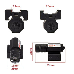 Variety Tactical Mini Red Dot Laser Sight Scope Picatinny Mount Set for Gun Rifle Pistol Shot Airsoft Rifle Scope Hunting