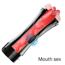 Load image into Gallery viewer, Vibrator Sex Toys for Men Pocket Pussy Artificial Vagina Masturbation Mouth Vaginal Anal Sex Machine Male Masturbator Sex Shop