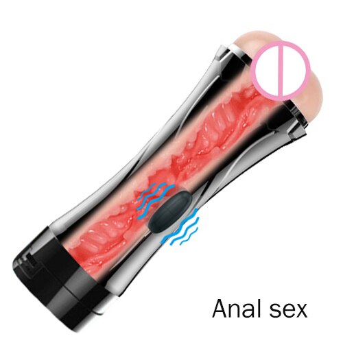 Vibrator Sex Toys for Men Pocket Pussy Artificial Vagina Masturbation Mouth Vaginal Anal Sex Machine Male Masturbator Sex Shop