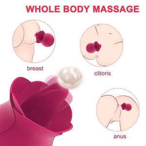 Vibrator for Women G-Spot Licking Dildo Clit Nipple Stimulator Oral Tongue Pussy Vagina Sex Toys for Women Female Masturbation