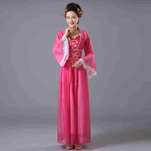 Vintage Chinese Woman Traditional Long Dress Hanfu Style Fairy Costume Festival Clothing Red Hanfu Women Ming Cosplay Outfits