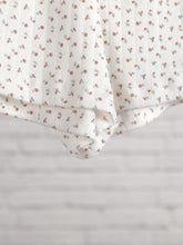 Load image into Gallery viewer, Vintage Floral Print Slim T-shirt Women Summer Sweet Cute Button O Neck Long Sleeve Top Retro Chic Boho Cotton T Shirt Tops 2022